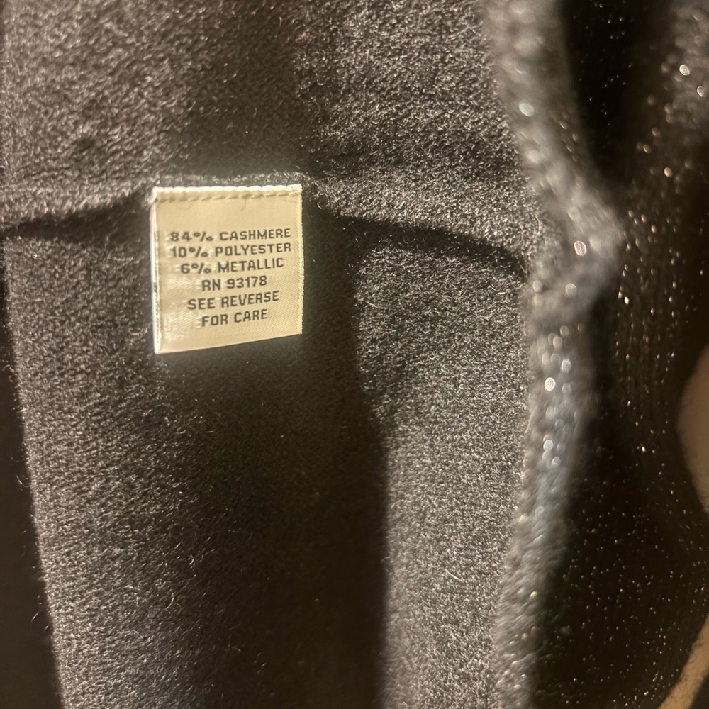 The Cashmere Project Black Cashmere Peplum Sweater black size XS - Picture 10 of 10